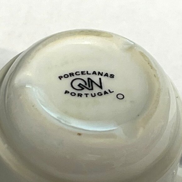 VTG Porcelain Nicola Coffee Gilded Portrait Logo Espresso Cup Portugal 2.2"Tall - Picture 8 of 16